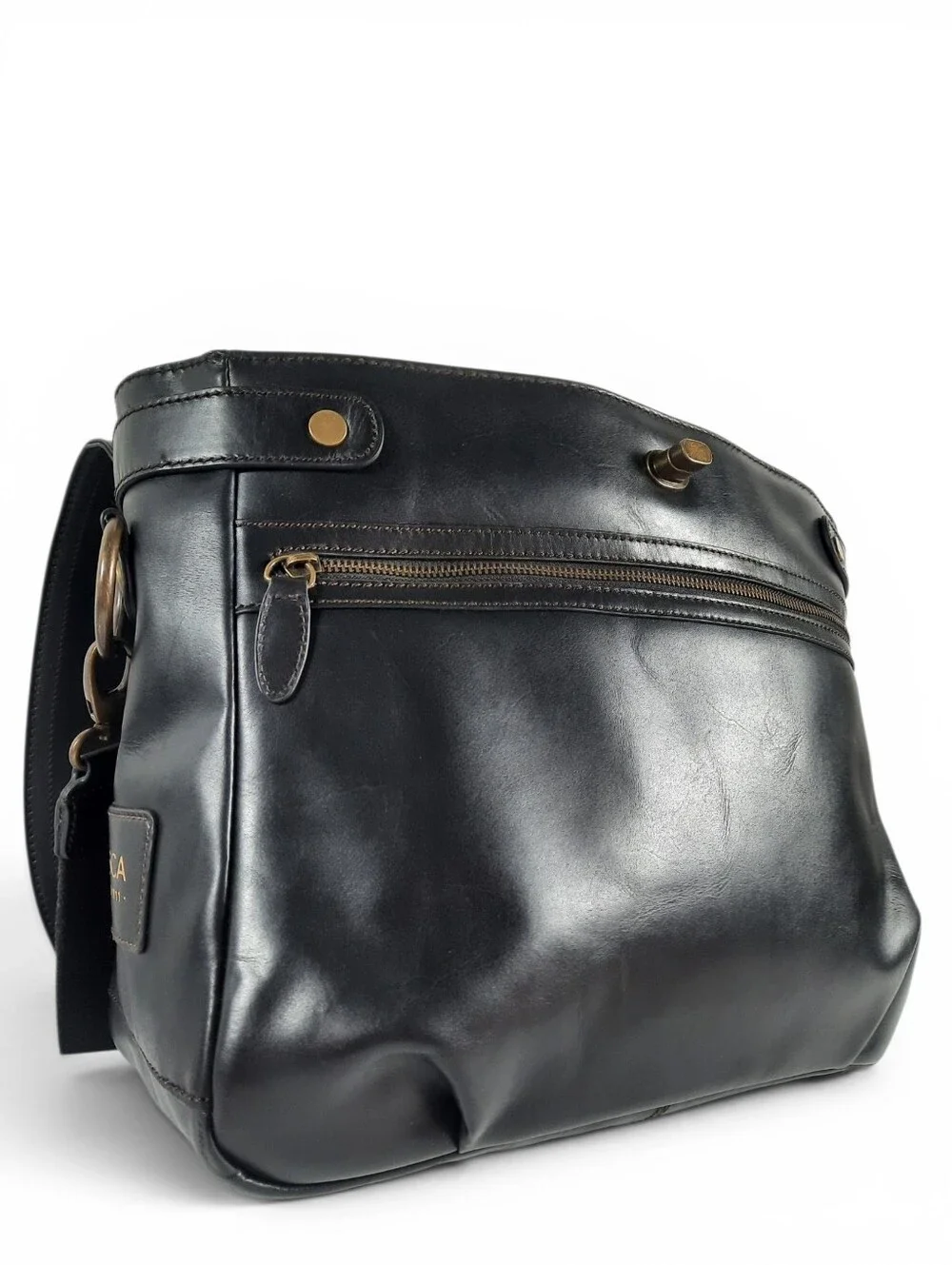 BOSCA Mail Bag Leather Messenger Briefcase Weekender Laptop Business Office Work